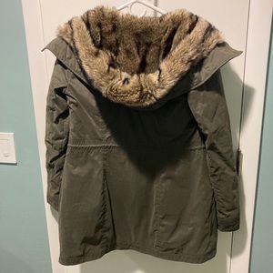 Hollister size small green jacket